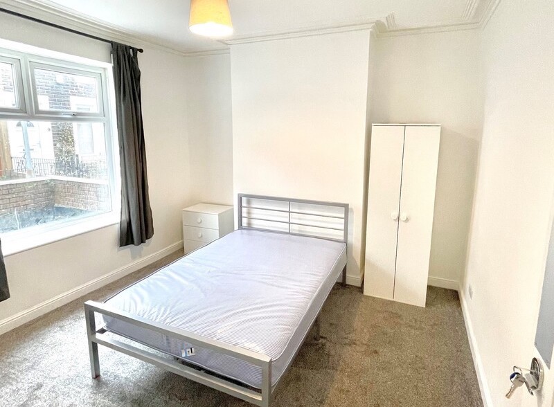 Social housing property bedroom