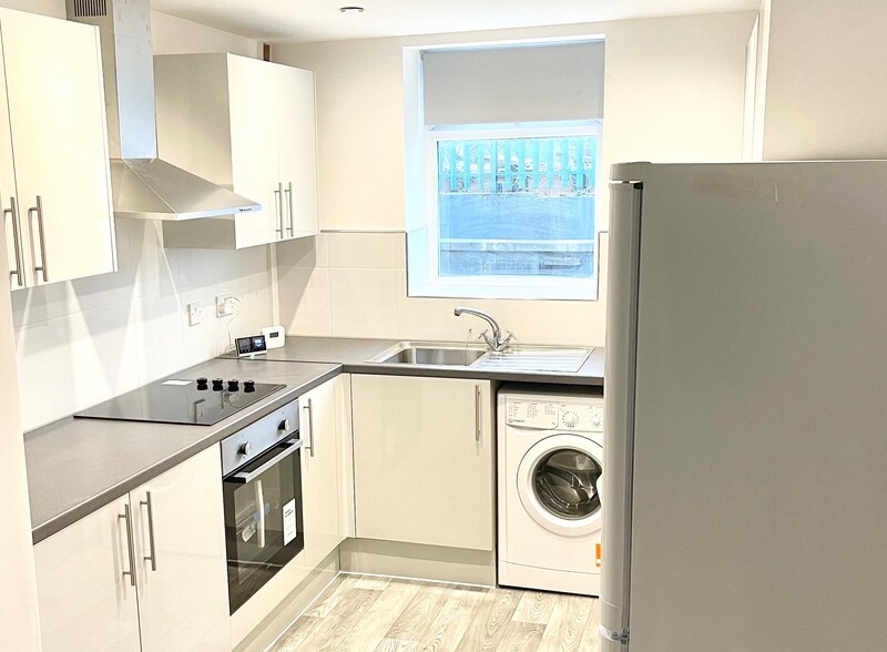 Refurbished kitchen in social housing property