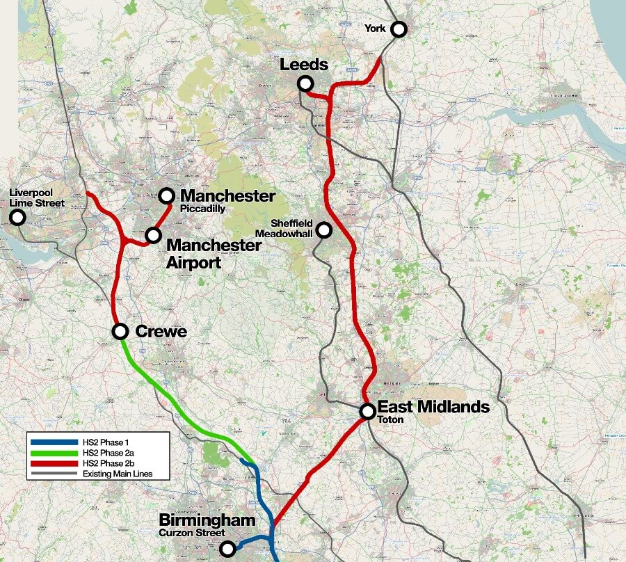 HS2 map