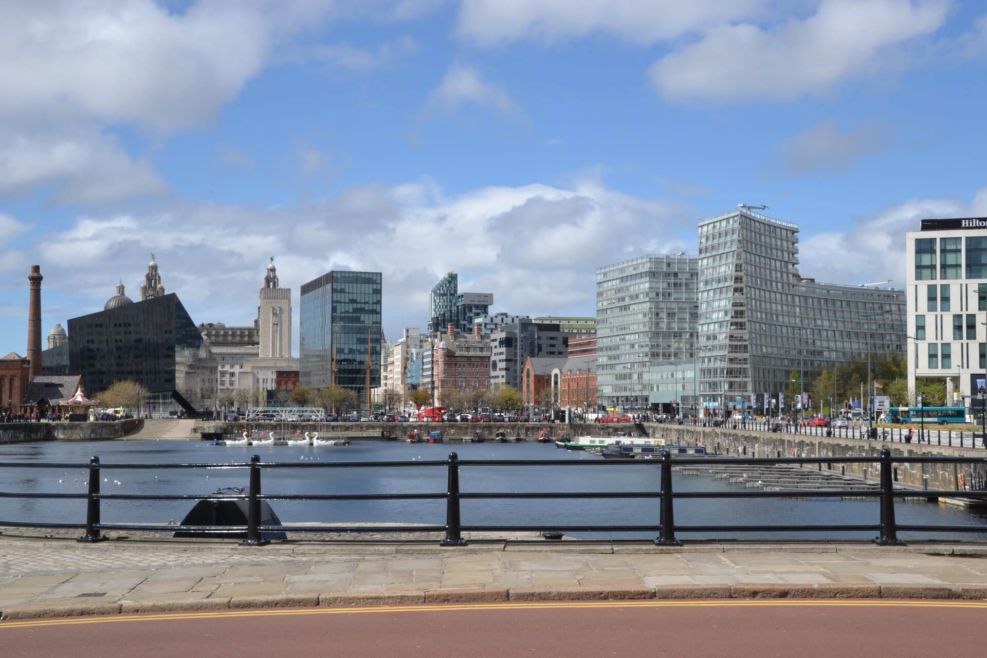 View of Liverpool docks