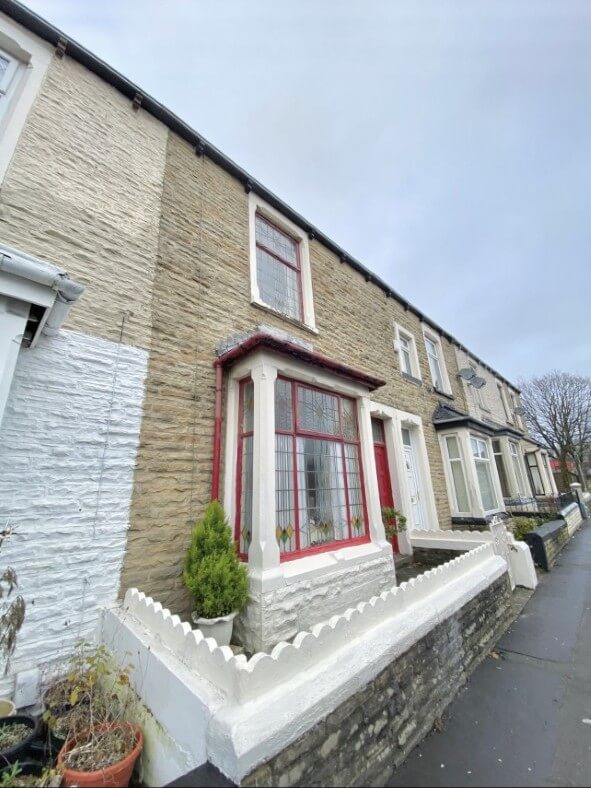 Social housing development in Burnley UK